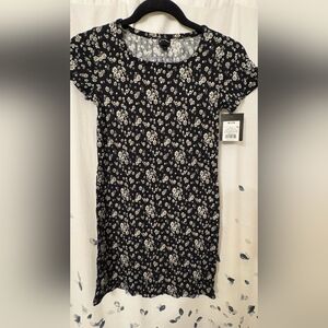 Art Class Black and White Floral Kids Dress - Size Medium 7/8 - NWT